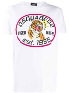 Dsquared2 футболка с принтом Tiger Rider