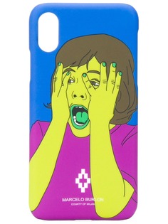 Marcelo Burlon County Of Milan scared face iPhone X case