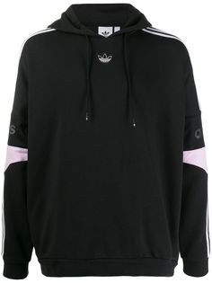 adidas худи с полосками и логотипом