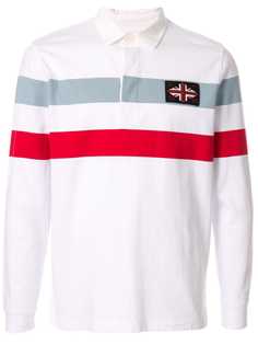 Kent & Curwen рубашка-поло с вышивкой Union Jack