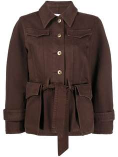 Nanushka belted shirt jacket