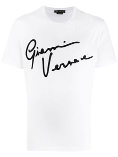 Versace футболка с аппликацией Gianni Versace