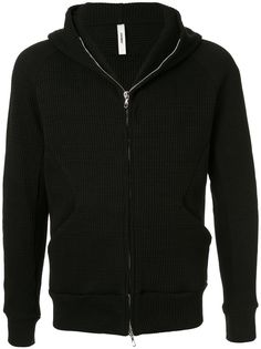 Attachment zip front hoodie