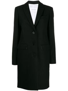 Calvin Klein однобортное пальто миди