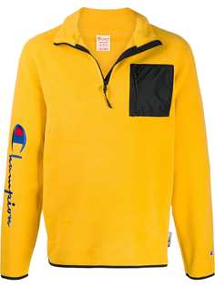 Champion флисовая толстовка с вышитым логотипом