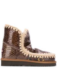 Mou stitch detail snow boots