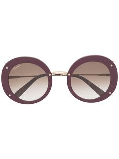 Salvatore Ferragamo round frame sunglasses