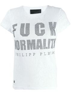 Philipp Plein декорированная футболка