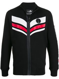 Plein Sport спортивная куртка с контрастными полосками