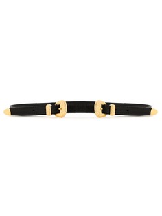 Olympiah double buckle leather belt
