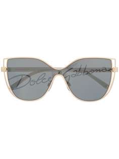Dolce & Gabbana Eyewear солнцезащитные очки DG в оправе кошачий глаз