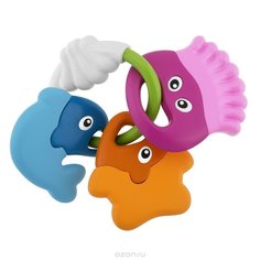 Погремушка в форме рыбок Chicco "Морские животные", цвет: многоцветный
