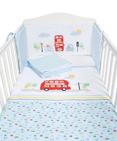 Набор в кроватку Mothercare "Кубики", голубой