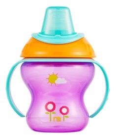 Поильник-непроливайка Mothercare "Цветочки", 190 мл, розовый