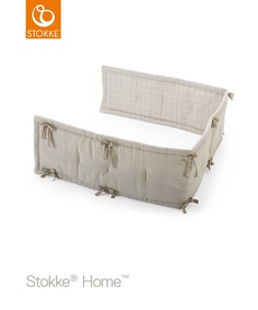 Бампер для кроватки Stokke Home, цвет: бежевая клетка