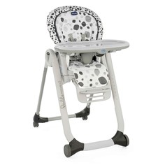 Стульчик для кормления Chicco Polly Progress Anthracite 4W, серый