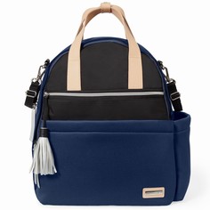 Рюкзак для мамы с аксессуарами Skip Hop Neoprene Diaper Backpack Navy, Black, синий и черный