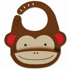 Силиконовый слюнявчик Skip Hop "Обезьяна"