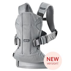 Рюкзак-переноска Babybjorn One Air Mesh Silver, серебряный