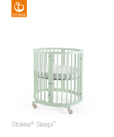 Кроватка-трансформер Stokke Sleepi Mini Mint Green, мятный
