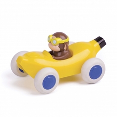 Машинка-банан с гонщиком-обезьянкой Vikingtoys