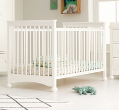 Кроватка Mothercare Charleston 140×70 см, цвет: белый