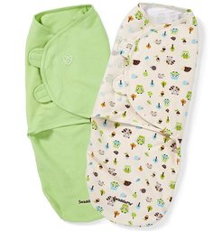 Конверты на липучке SwaddleMe, зеленый, L, 2 шт. Summer Infant