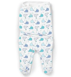 Конверт для пеленания SwaddleMe Footsie "Киты", S Summer Infant