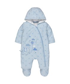 Комбинезон утепленный, на трикотажной подкладке, голубой Mothercare