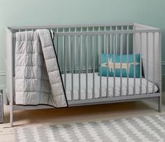 Кроватка Mothercare Balham 140×70 см, цвет: серый