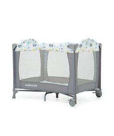 Кроватка-манеж классическая, с изображением слоненка, цвет: серый Mothercare