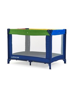 Кроватка-манеж классическая, расцветка: цветные блоки Mothercare