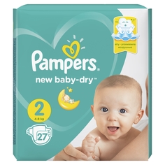 Подгузники PAMPERS New Baby мини (4-8кг), 27 шт.