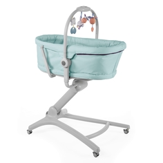 Кроватка-стульчик Chicco BABY HUG 4in1, бирюзовый