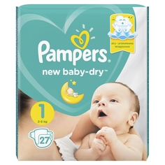 Подгузники PAMPERS New Baby для новорожденных (2-5 кг), 27 шт.