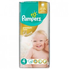 Подгузники PAMPERS Premium макси (8-14кг), 52 шт.