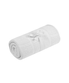 Ажурное одеяло Mothercare для колыбели, 90х70 см, белый