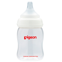 Бутылочка для кормления Pigeon Перистальтик Плюс с широким горлышком, 160мл, PP