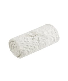 Плед хлопковый Mothercare для кроватки, 120х155 см, кремовый