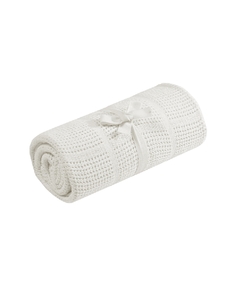 Плед хлопковый Mothercare для колыбели, 70х90 см, кремовый