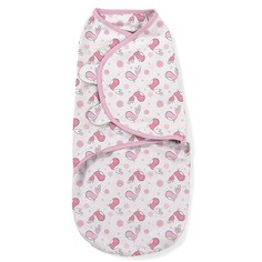 Конверт на липучке Swaddleme, размер S/M "Розовые птички", цвет: розовый Summer Infant