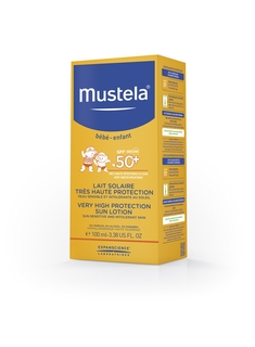 Солнцезащитное молочко с высокой степенью защиты Mustela SPF 50+, 100 мл