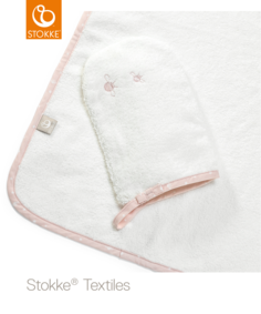 Полотенце с капюшоном Stokke Pink Bee Ocs