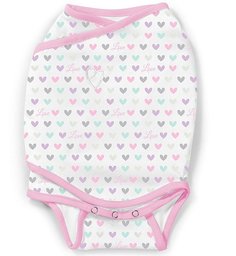 Конверт для пеленания SwaddleMe Kicksie "Сердечки", S Summer Infant