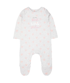 Комбинезон "Лучшая сестренка", серый Mothercare