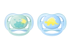 Пустышка Philips Avent серии Ultra Air Desing "Дракон", 0-6 мес., 2 шт.