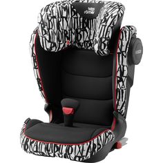 Автокресло Britax Roemer Kidfix III MLetter Design, черный и белый