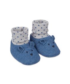 Носочки-пинетки "Мишка", синий Mothercare