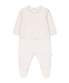 Комбинезон "Мишка" с имитацией кардигана, бежевый Mothercare