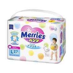 Трусики-подгузники MERRIES L 9-14 кг, 27 шт.